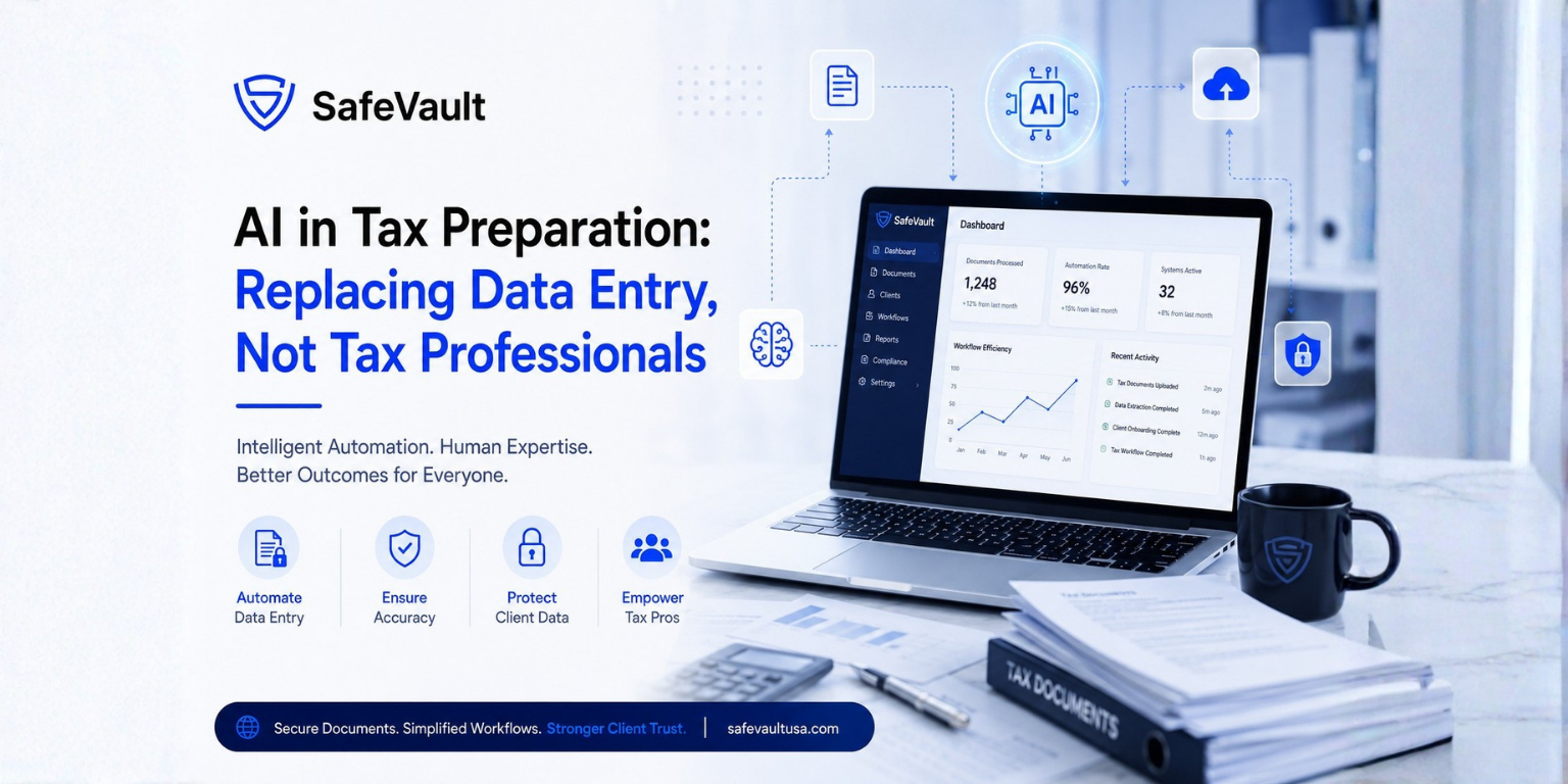 Illustration for AI in Tax Preparation Replacing Data Entry Not Tax Professionals