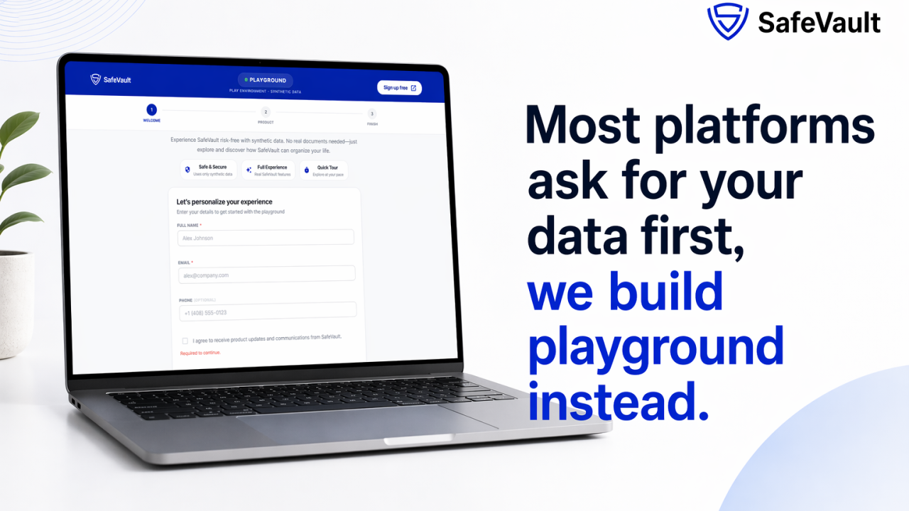 Illustration for Most Platforms Ask for Your Data First. We Built Playground Instead.