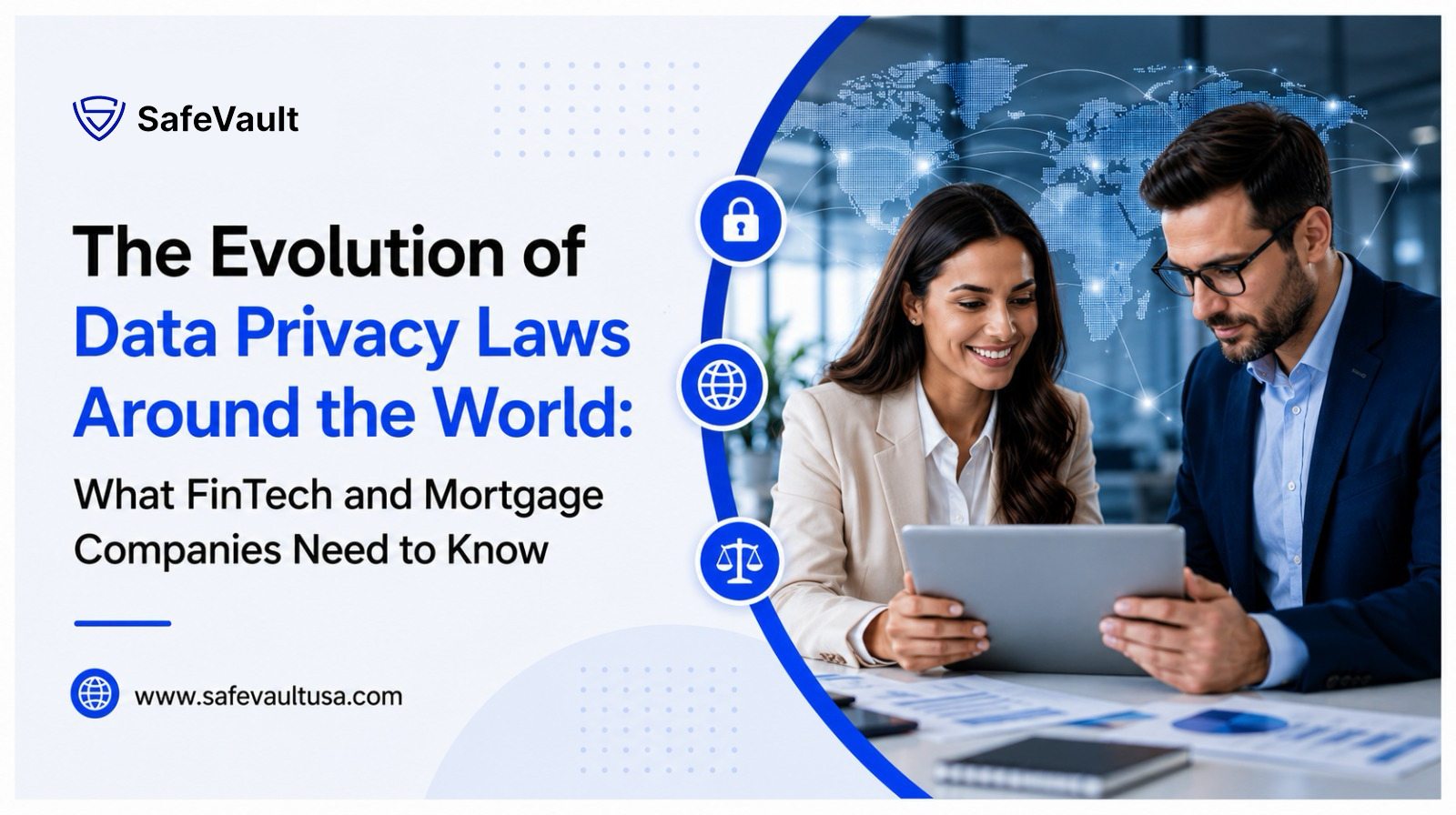 Illustration for The Evolution of Data Privacy Laws Around the World: What FinTech and Mortgage Companies Need to Know