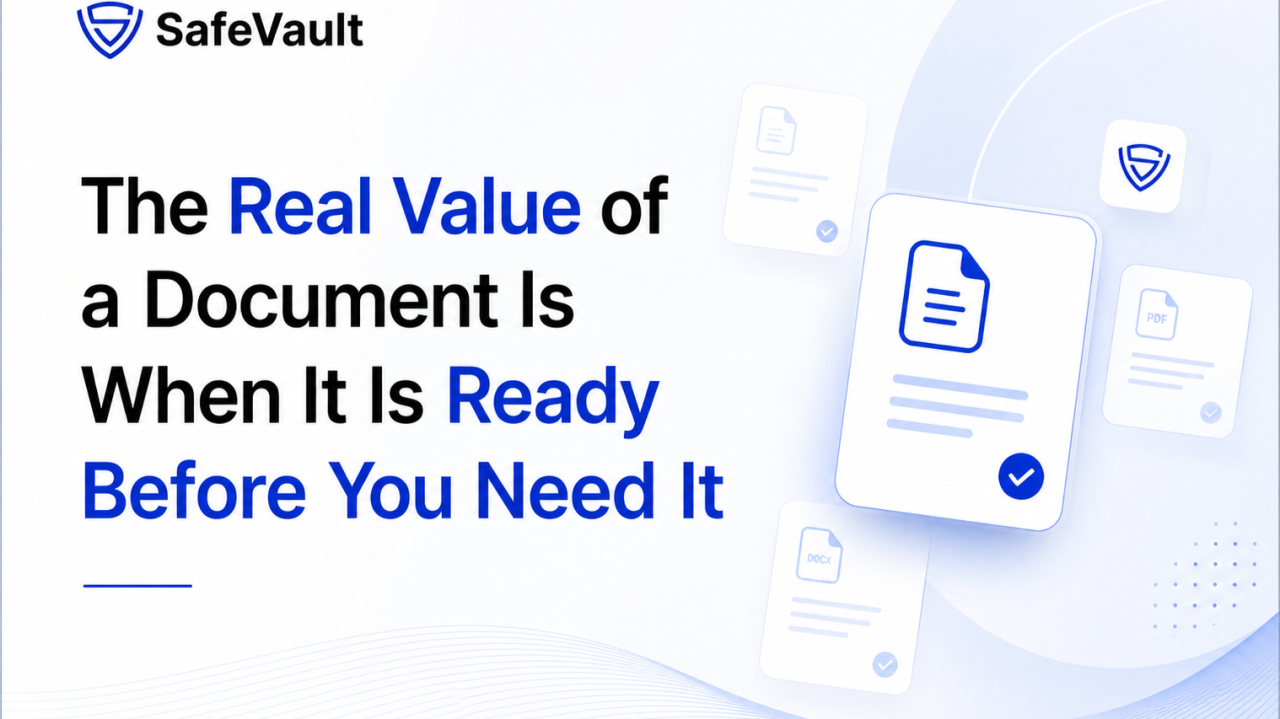 Illustration for The Real Value of a Document Is When It Is Ready Before You Need It