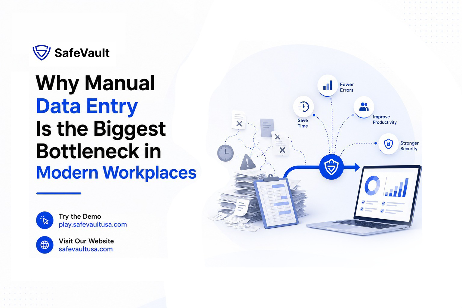 Illustration for Why Manual Data Entry Is the Biggest Bottleneck in Modern Workplaces